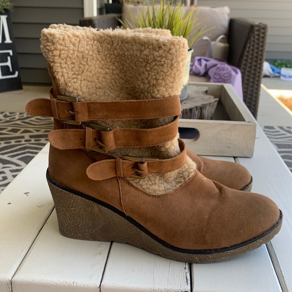 Ruff Hewn Shoes - Ruff Hewn wedge boots